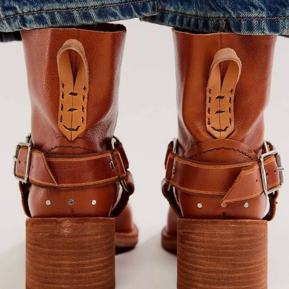 Free People We The Free Briggs Crop Rider Boot Eucalyptus Tan Brown - Picture 12 of 12